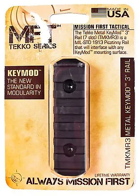 MISSION FIRST TACTICAL MFT Tekko Series Metal KeyMod 3  Rail TMKMR3 V14 >NEW< • $12.55